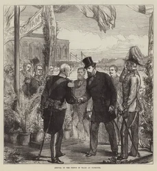 Ankunft des Prinzen von Wales in Plymouth